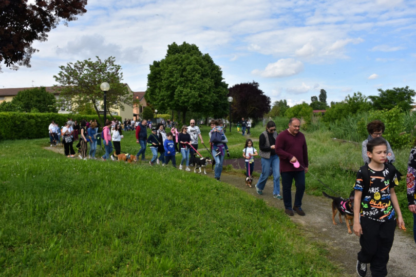 Passeggiata, foto e solidarietà con la Zampettata